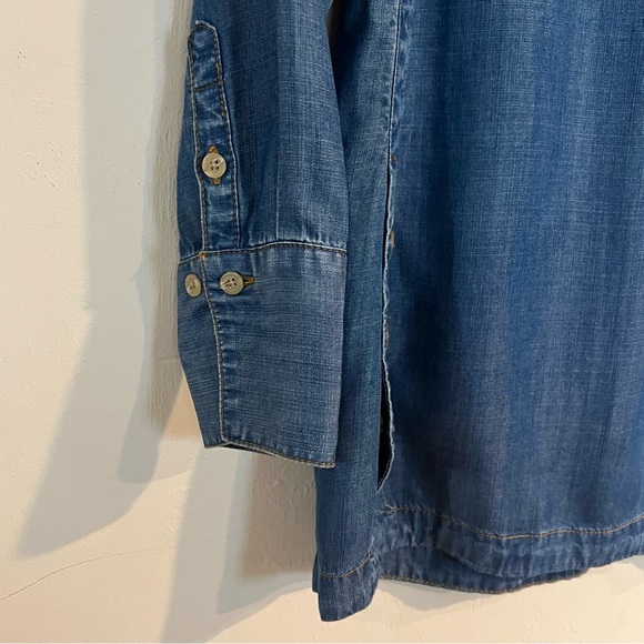 Chicos Touch Of Cool Denim Tunic size 0 - Picture 2 of 11